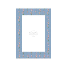 Load image into Gallery viewer, Monolike Standing Design Paper Photo frame 4x6 Olivia's Flowers, Blue 10pack - Fits 4x6" Pictures