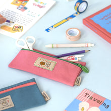 Load image into Gallery viewer, Monolike Unmatched friends Pen Case, Pink - Pencil Pouch, Portable Pencil Bag, Pencil Case, Office Pouch case