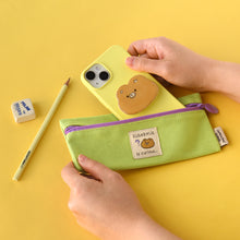 Load image into Gallery viewer, Monolike Unmatched friends Pen Case, Green - Pencil Pouch, Portable Pencil Bag, Pencil Case, Office Pouch case