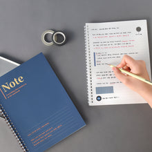 Load image into Gallery viewer, Monolike Spiral School Notebook, Subject A 4P SET - 7.09 x 9.45inch, 98 Page, Academic Line Notebook