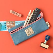 Load image into Gallery viewer, Monolike Unmatched friends Pen Case, Blue - Pencil Pouch, Portable Pencil Bag, Pencil Case, Office Pouch case