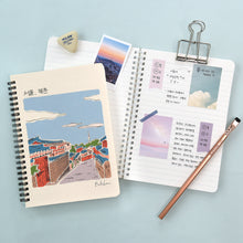 Load image into Gallery viewer, Monolike Seoul A5 Line Spiral Notebook, Bukchon - Hardcover 5.83 x 8.27inch 128 Page