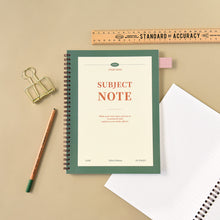 Load image into Gallery viewer, Monolike Spiral School Notebook, Subject A 4P SET - 7.09 x 9.45inch, 98 Page, Academic Line Notebook