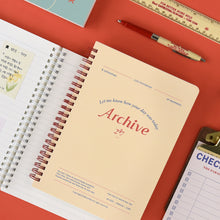 Load image into Gallery viewer, Monolike Archive A5 Line Spiral Notebook, Ivory - Hardcover 5.83 x 8.27inch 128 Page