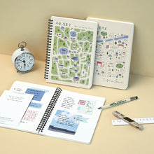 Load image into Gallery viewer, Monolike Streets of Seoul A5 Line Spiral Notebook, Gyeongbokgung - Hardcover 5.83 x 8.27inch 128 Page