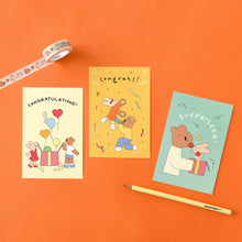 Load image into Gallery viewer, Monolike Happy and Lucky, Birthday Single card - mix 12 pack, greeting card, 3.9x5.8