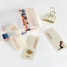 Load image into Gallery viewer, Monolike Minhwa Black Cat+Yellow Cat Hard Bookmark 6P SET - Acryilc bookmarks, Bookclips, Design bookmarks