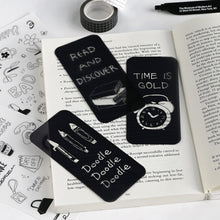 Load image into Gallery viewer, Monolike Little Doodle Today+Big objet Hard Bookmark 6P SET - Acryilc bookmarks, Bookclips, Design bookmarks