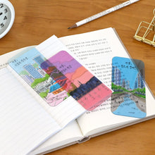 Load image into Gallery viewer, Monolike Seoul Downtown+Street Hard Bookmark 6P SET - Acryilc bookmarks, Bookclips, Design bookmarks