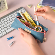 Load image into Gallery viewer, Monolike Unmatched friends Pen Case, Blue - Pencil Pouch, Portable Pencil Bag, Pencil Case, Office Pouch case