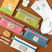 Load image into Gallery viewer, Monolike Unmatched friends Pen Case, Blue - Pencil Pouch, Portable Pencil Bag, Pencil Case, Office Pouch case