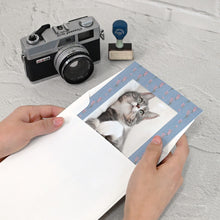 Load image into Gallery viewer, Monolike Standing Design Paper Photo frame 4x6 Olivia's Flowers, Blue 10pack - Fits 4x6" Pictures