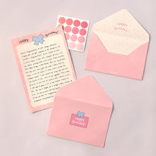 Load image into Gallery viewer, Monolike Olly Molly Birthday Letter Paper and Envelopes Set - 8Type, 32 Letter Paper + 16 Envelopes