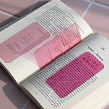 Load image into Gallery viewer, Monolike Nostalgia Pink+Blue Hard Bookmark 6P SET - Acryilc bookmarks, Bookclips, Design bookmarks