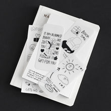 Load image into Gallery viewer, Monolike Little Doodle Today+Big objet Hard Bookmark 6P SET - Acryilc bookmarks, Bookclips, Design bookmarks