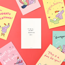 Load image into Gallery viewer, Monolike Olly Molly, Birthday Single card - mix 12 pack, greeting card, 3.9x5.8