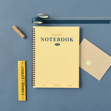 Load image into Gallery viewer, Monolike Spiral School Notebook, Subject A 4P SET - 7.09 x 9.45inch, 98 Page, Academic Line Notebook