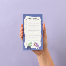 Load image into Gallery viewer, Monolike Memopad Olly Molly Weekend SET - 4 Packs, 4 Different Designs, 80 Sheets Per Pad, Total 320 Sheets, Note pads, Writing pads, 80x148mm