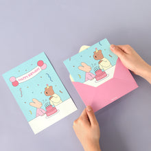 Load image into Gallery viewer, Monolike Happy and Lucky Birthday Letter Paper and Envelopes Set - 8Type, 32 Letter Paper + 16 Envelopes