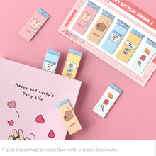 Load image into Gallery viewer, Monolike Magnetic Bookmarks Happy and Lucky Littles Series.1, Set of 5