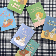 Load image into Gallery viewer, Monolike Mini Unmatched Friends Line Note 6P SET _Mini note, Pocket note, Line note, a portable note, 105x148mm, 48pages