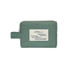 Load image into Gallery viewer, Monolike Archive 247 Handy Pouch, Mint - Small Nylon Pouch, Portable Cosmetic & Toiletry Case, Tech Cable Organizer, Daily Storage Bag