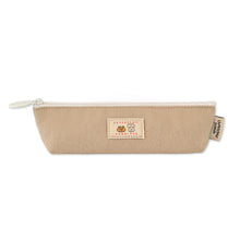 Load image into Gallery viewer, Monolike Unmatched Friends Canoe Pencil Case, Beige - Slim Stationery Pouch, Lightweight Pen Organizer, Portable Pencil Bag for Everyday Use
