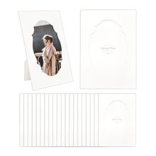 Load image into Gallery viewer, Monolike Standing Paper Photo Frames 4x6 Inch Window, Antique 20 Pack - Tabletop Cardboard Picture Frame Stand Set with Various Window Shapes for Desktop & Shelf Display