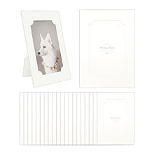 Load image into Gallery viewer, Monolike Standing Paper Photo Frames 4x6 Inch Window, Oval 20 Pack - Tabletop Cardboard Picture Frame Stand Set with Various Window Shapes for Desktop & Shelf Display