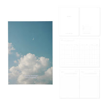 Load image into Gallery viewer, Monolike Moonlight 6 Month Undated Planner, Daydream night - B6 Lay Flat Diary with Clear PVC Pocket & Hologram Foil Cover for Office