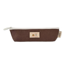 Load image into Gallery viewer, Monolike Unmatched Friends Canoe Pencil Case, Brown - Slim Stationery Pouch, Lightweight Pen Organizer, Portable Pencil Bag for Everyday Use