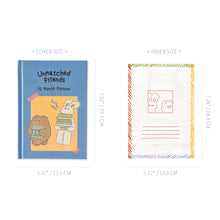 Load image into Gallery viewer, Monolike Hardcover Unmatched Friends Diary, 04. Blue - Academic Planner Weekly & Monthly Planner