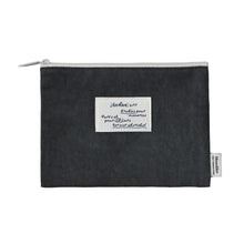 Load image into Gallery viewer, Monolike Archive 247 Faded Flat Pouch, Gray - Makeup Bag, Cosmetic Bag, Travel Bag, Toiletry Bag, Organizer, Storage Bag