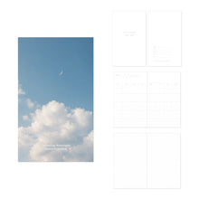 Load image into Gallery viewer, Monolike PVC Handy Planner Notebook Moonlight, Daydream night - Undated 5 Month Planner, Handheld Lay Flat Diary with Clear PVC Pocket Cover for Office