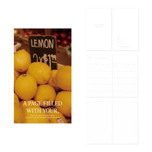 Load image into Gallery viewer, Monolike PVC Handy Planner Notebook Capture The Life, Fresh lemons - Undated 5 Month Planner, Handheld Lay Flat Diary with Clear PVC Pocket Cover for Office