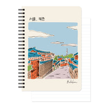 Load image into Gallery viewer, Monolike Seoul A5 Line Spiral Notebook, Bukchon - Hardcover 5.83 x 8.27inch 128 Page