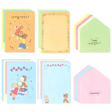 Load image into Gallery viewer, Monolike Happy and Lucky Birthday Letter Paper and Envelopes Set - 8Type, 32 Letter Paper + 16 Envelopes