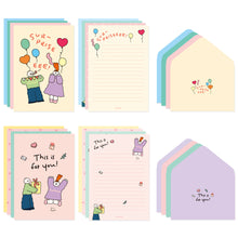 Load image into Gallery viewer, Monolike Olly Molly Birthday Letter Paper and Envelopes Set - 8Type, 32 Letter Paper + 16 Envelopes