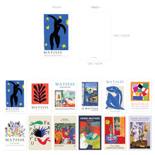 Load image into Gallery viewer, Monolike Henri Matisse Painting Single card - mix 12 pack, It consists of 36 famous paintings by Henri Matisse.