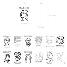 Load image into Gallery viewer, Monolike Henri Matisse Drawing Single card - mix 12 pack, It consists of 36 famous paintings by Henri Matisse.