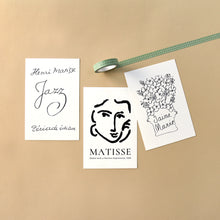 Load image into Gallery viewer, Monolike Henri Matisse Drawing Single card - mix 12 pack, It consists of 36 famous paintings by Henri Matisse.