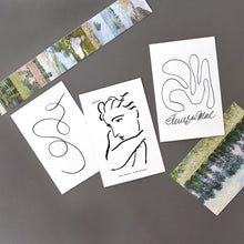 Load image into Gallery viewer, Monolike Henri Matisse Drawing Single card - mix 12 pack, It consists of 36 famous paintings by Henri Matisse.