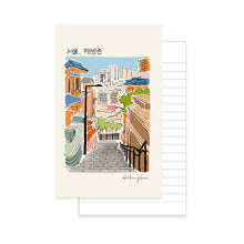 Load image into Gallery viewer, Monolike Seoul Paperback Line Notebook - 02. Haebangchon_Design note, Mini note, Simple note, Notebook, 192 Pages, 4.13x6.69