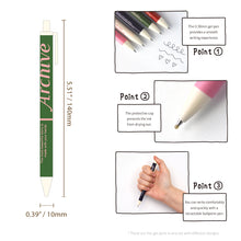 Load image into Gallery viewer, Monolike Archive 0.38mm Gel Pens 5Pcs - Black Ink, Fine Point Smooth Writing Pens, Office School Supplies