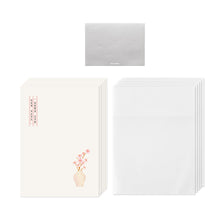 Load image into Gallery viewer, Monolike Paper Frame Photo Card Minhwa, Plum blossom 5P SET - 4x6 Inch Picture Frame Note Card, Greeting cards, Assorted Happy Birthday, Thank you