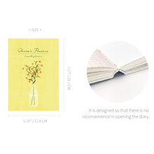 Load image into Gallery viewer, Monolike B6 Olivia's Flowers Diary 6 Month Planner, Yellow - Academic Planner, Weekly & Monthly Planner, Scheduler, Undated Planner, 128x182mm