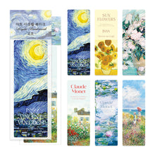 Load image into Gallery viewer, Monolike Art Gogh+Monet Bookmark 6P SET - Modern Book Accessory for Aesthetic Reading