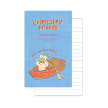 Load image into Gallery viewer, Monolike Unmatched Friends Paperback Line Notebook - 02. Red boat_Design note, Mini note, Simple note, Notebook, 192 Pages, 4.13x6.69
