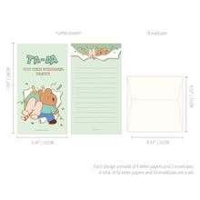 Load image into Gallery viewer, Monolike Happy and Lucky Littles Series.1 Mini Letter Paper and Envelopes Set - 8Type, 32 Letter Paper + 16 Envelopes