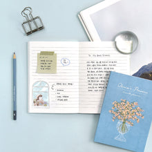 Load image into Gallery viewer, Monolike B6 Olivia's Flowers Diary 6 Month Planner, Yellow - Academic Planner, Weekly & Monthly Planner, Scheduler, Undated Planner, 128x182mm